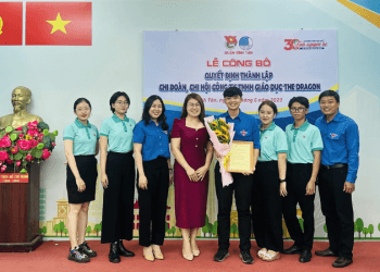 LỄ CÔNG BỐ THÀNH LẬP CHI ĐOÀN TẠI HỌC VIỆN THE DRAGON.