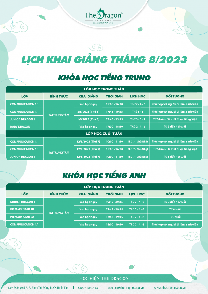 Lich Khai Giang T8
