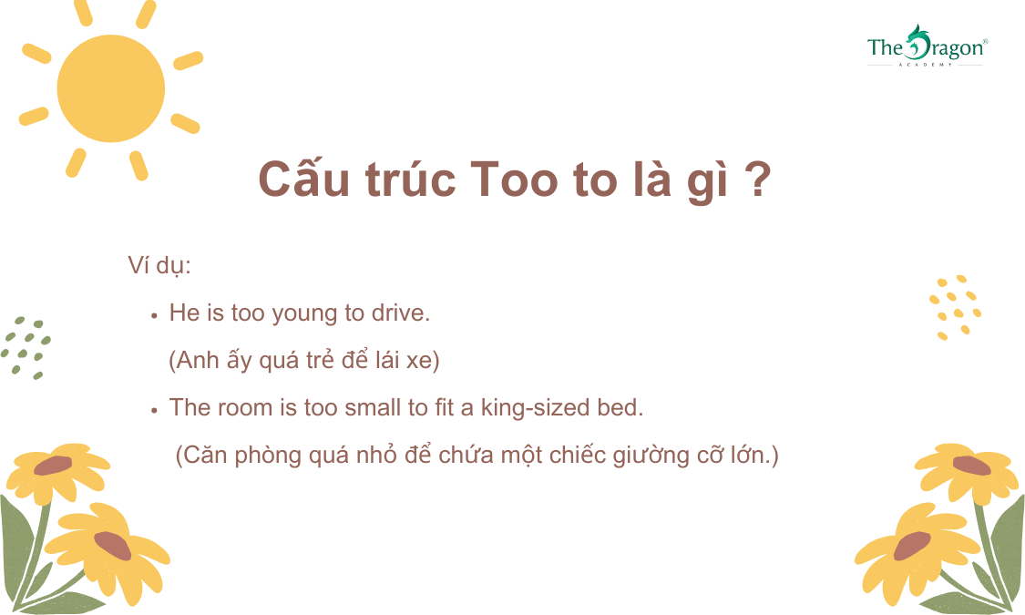 Cấu trúc Too to là gì ?