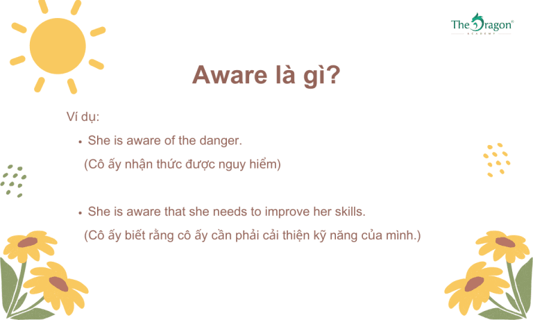 Aware đi với giới từ gì? Cách dùng và bài tập vận dụng - Tiếng Trung ...