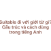 Suitable đi với giới từ gì? Cấu trúc và cách dùng trong tiếng Anh