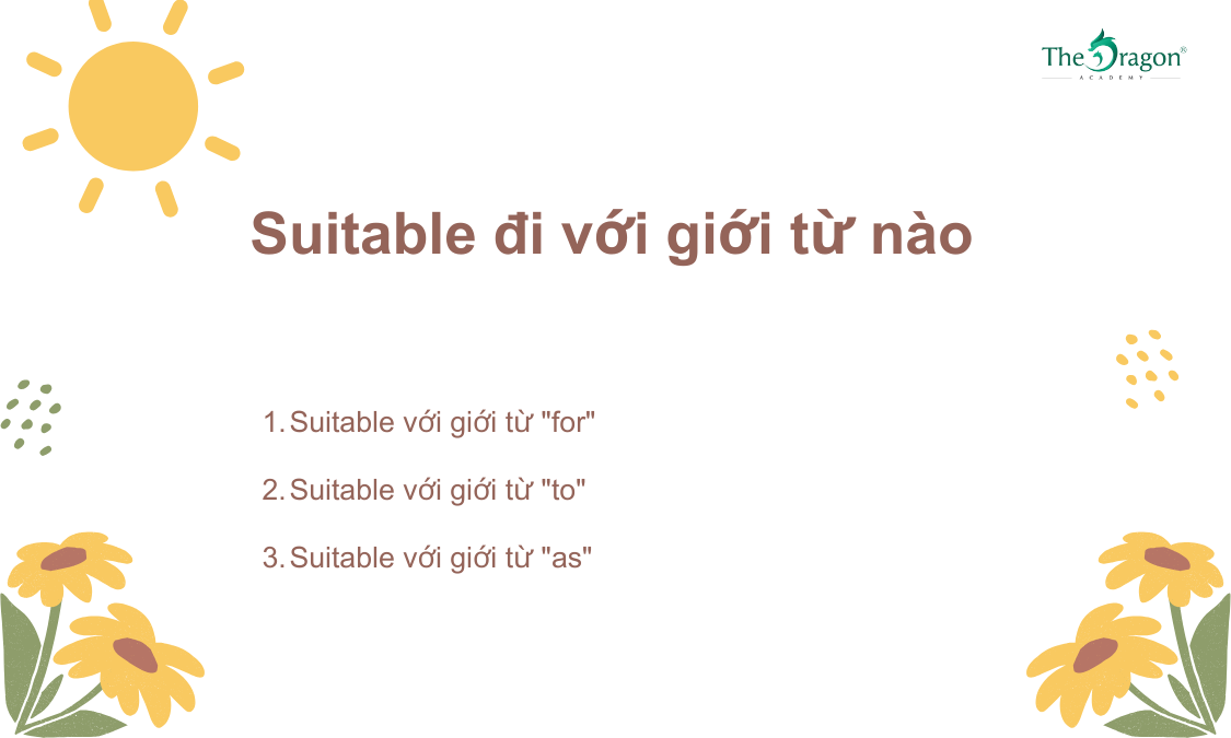 Suitable đi với giới từ nào