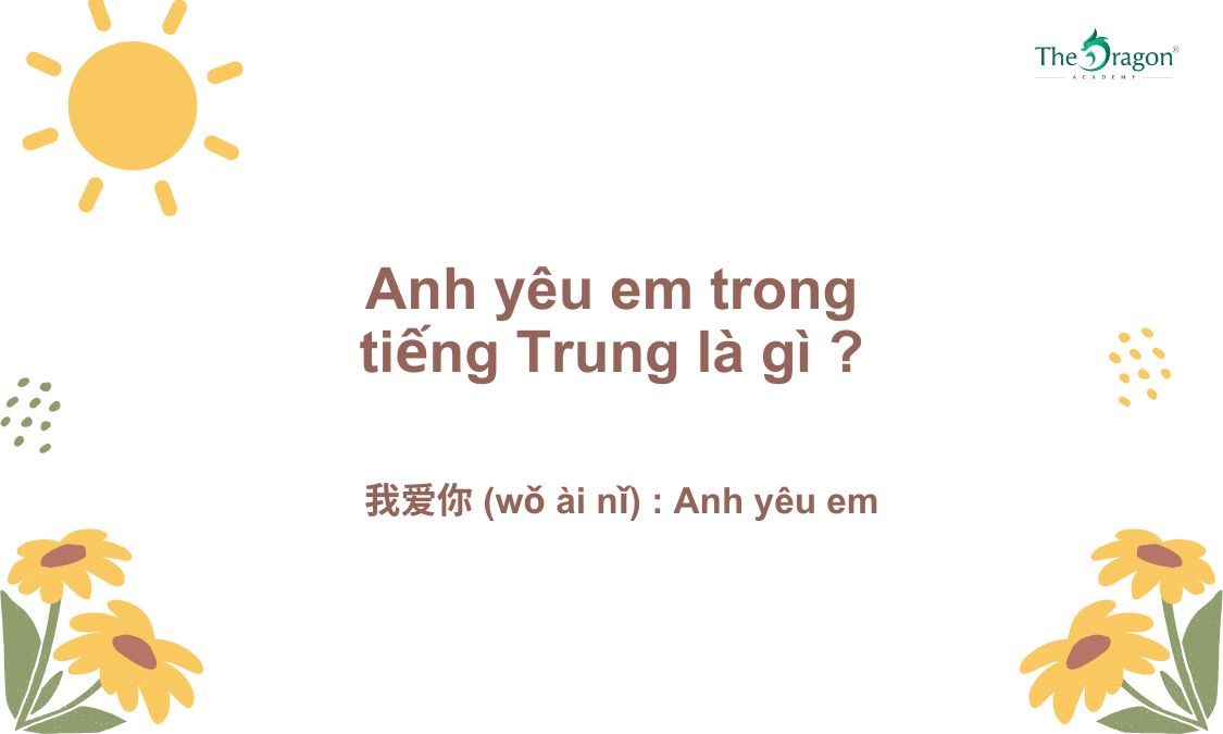 Anh yêu em trong tiếng Trung là gì ?