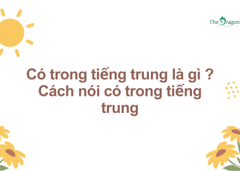 Có trong tiếng trung là gì ? Cách nói có trong tiếng Trung