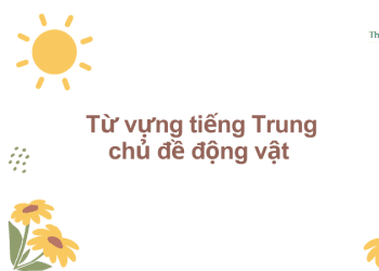 Từ vựng tiếng Trung chủ đề động vật và mẫu câu hội thoại thông dụng