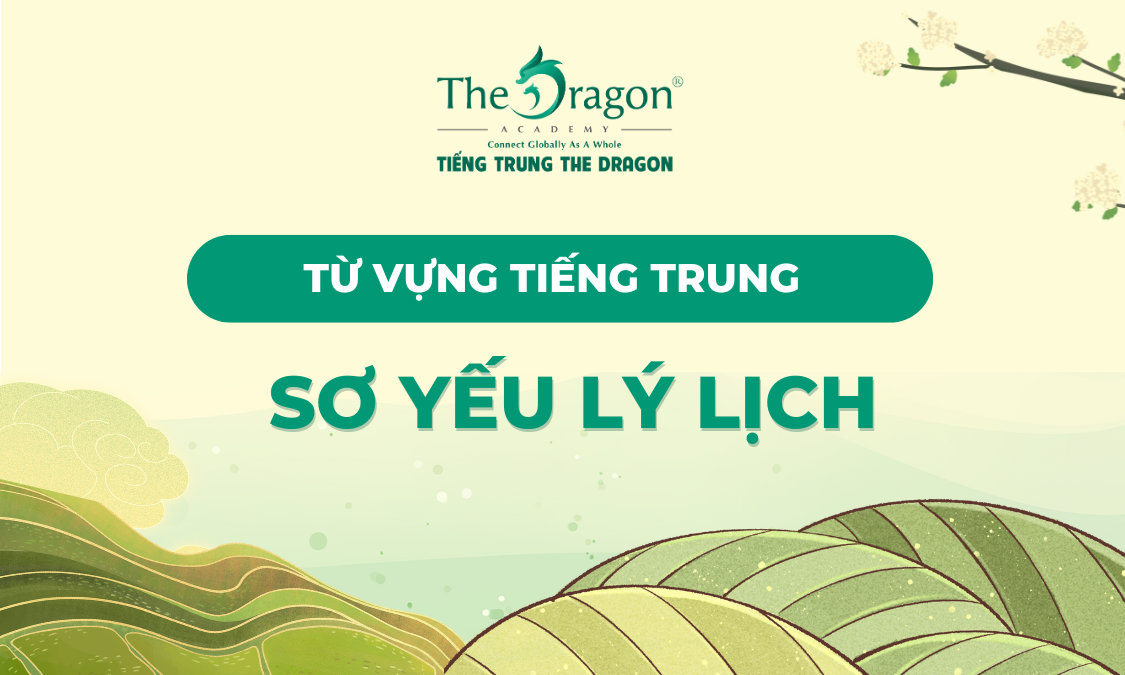 Từ vựng tiếng Trung về sơ yếu lý lịch