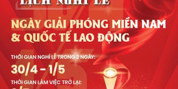 ThÔng BÁo NghỈ LỄ 30/4/2026 & 1/5/2026