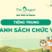Danh sách tên các chức vụ trong công ty bằng tiếng Trung