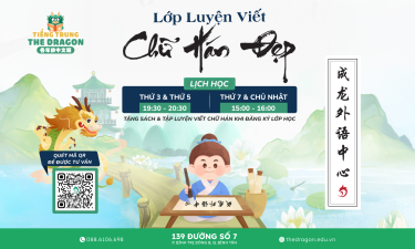 Lớp học luyện viết chữ Hán tại TP HCM